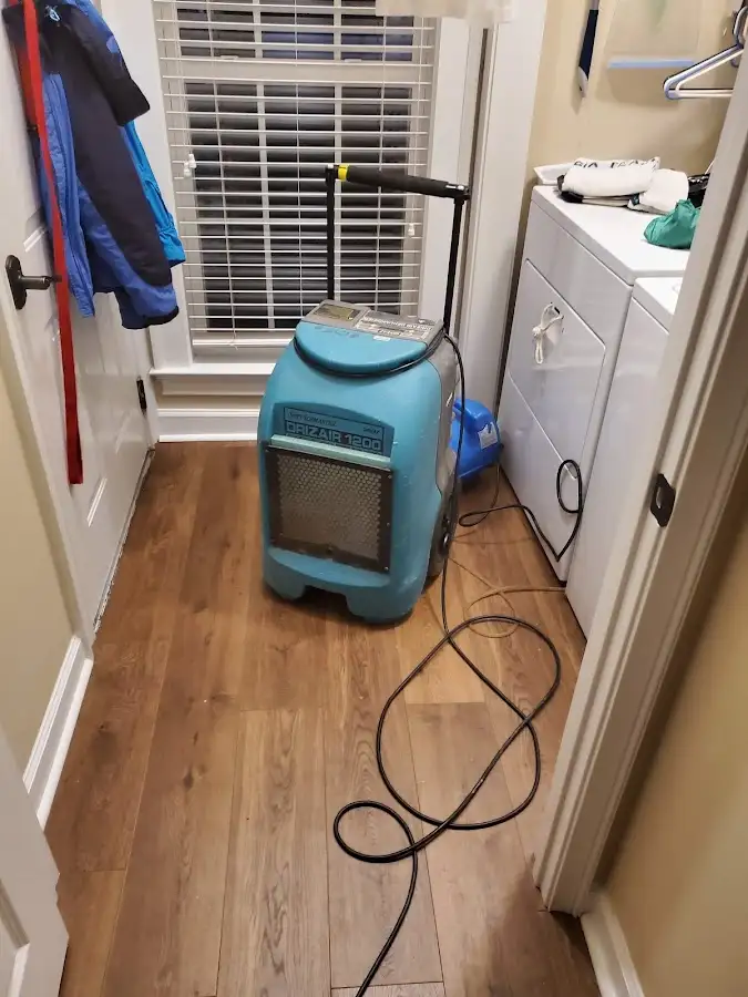 Commercial dehumidifier deployed for Flood Damage Cleanup in Fremont